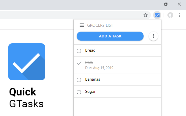 Disse angreb Lab Quick GTasks: a Google Tasks™ Chrome Extension